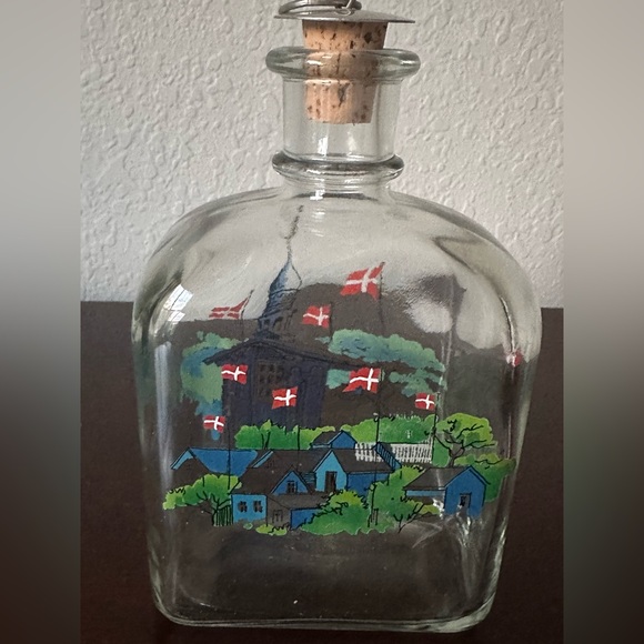 Vintage Holmegaard glass bottle. Made in Denmark 1983. - Picture 3 of 8